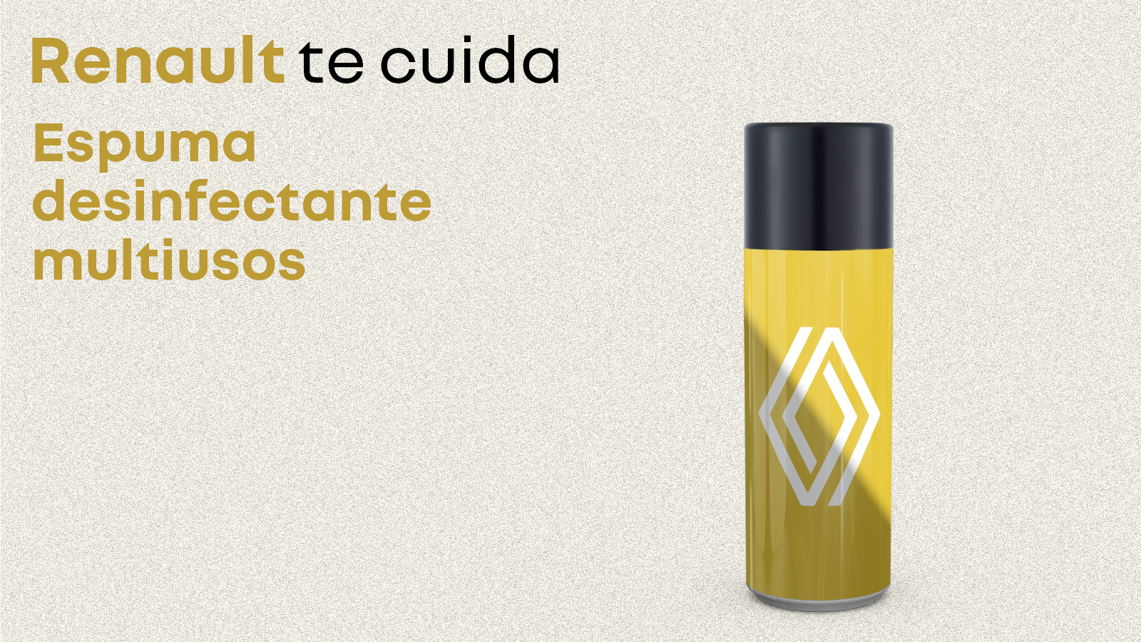Espuma desinfectante para tu Renault